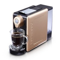 小田1125CH香槟金胶囊咖啡机 一键冲泡意式咖啡，办公家用两相宜