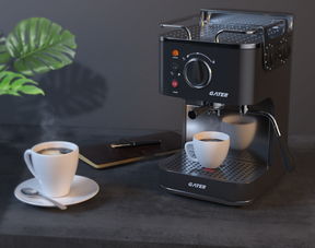 C4D与Octane Render 打造逼真咖啡机渲染效果